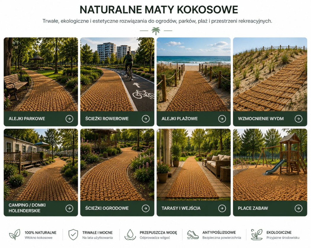 Mata kokosowa w realizacji