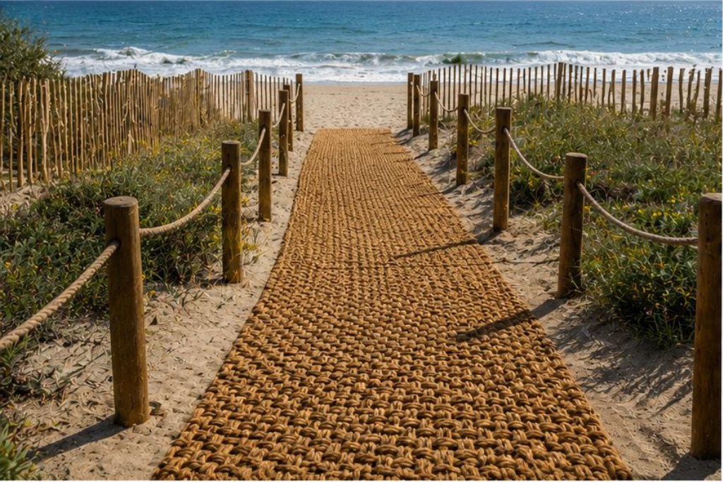 Wejście na plażę